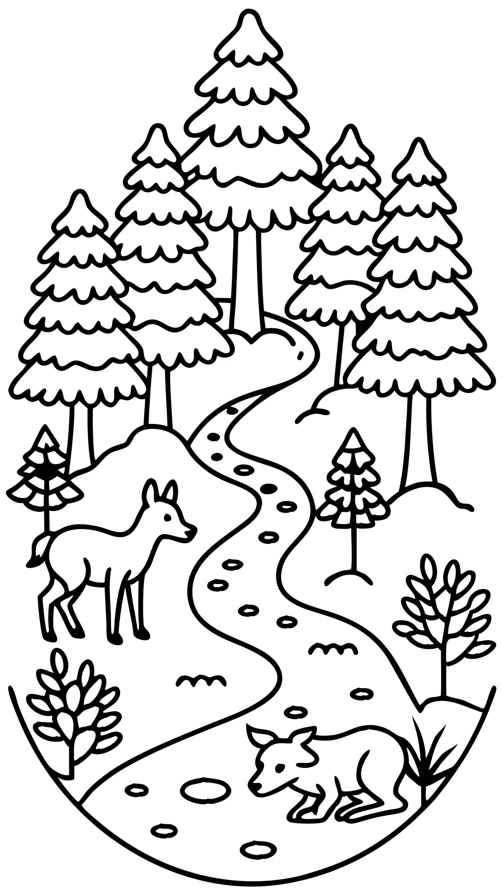 coloring pages woods